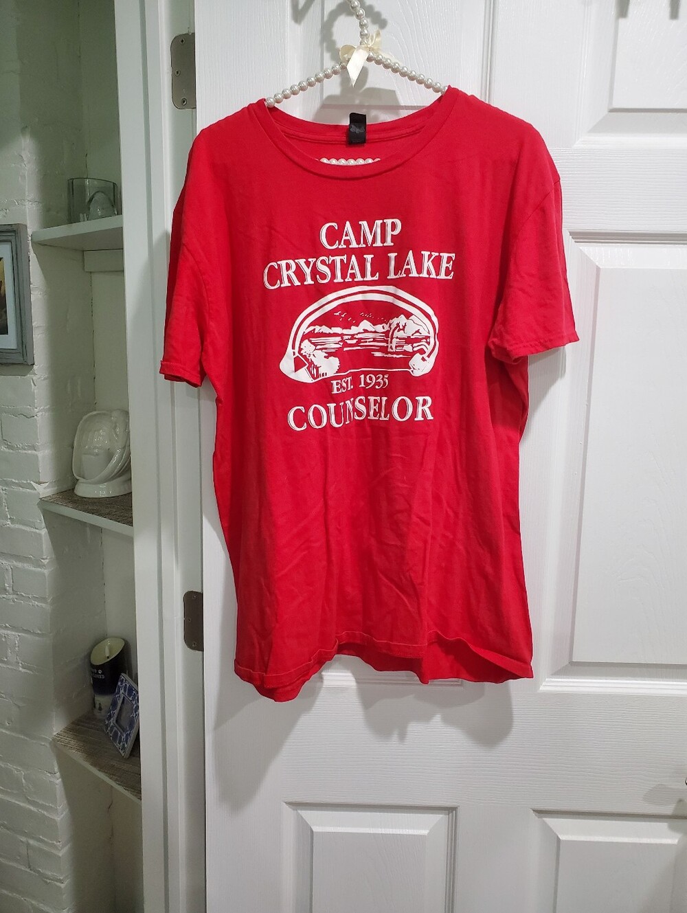 Camp Crystal Lake Counselor Tee - Red